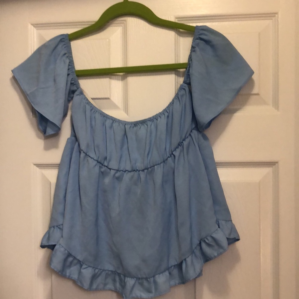 Off the Shoulder Ruffled Top - Picture 4 of 4